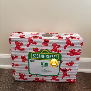 Sesame Street Red and White Bedding Sheets